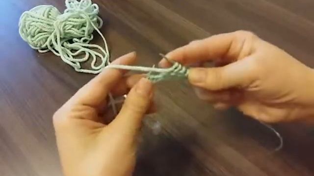 Изнаночная петля спицами урок №3