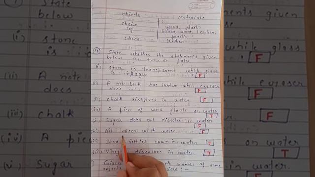 Class-6/ Science /Exercise/ lesson-4(sorting of materials into groups)/