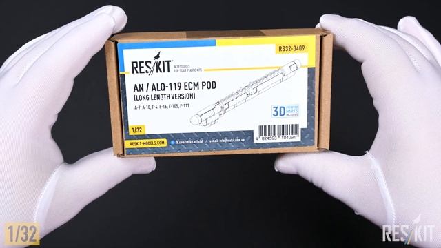 ALQ-119 ECM Pod (medium And Long Length Version) (3D Printing) (1/32) By ResKit / Unboxing