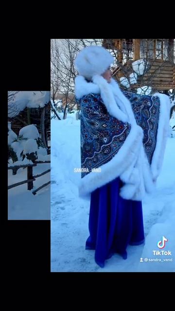 Пончо Имбирь синий  sandravand