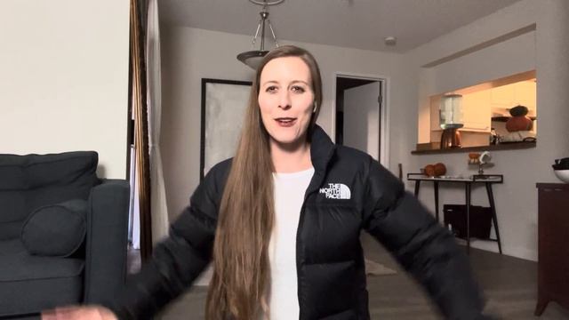 Tall Girl Tries The Cropped North Face Nuptse 700