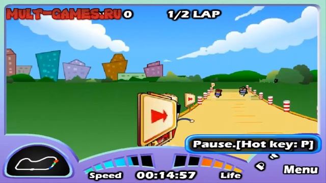 Супермен и Бетмен в одноколёсных гонках