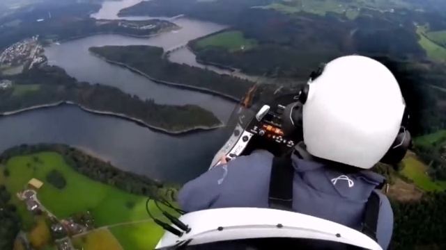 Путешествие на гирокоптере в Германии. 2 часть - взлет и вид сверху.