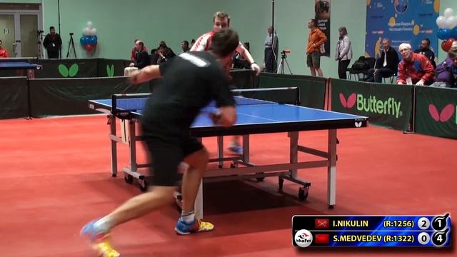 4.НИКУЛИН - МЕДВЕДЕВ #RUSSIAN #Championships #tabletennis #настольныйтеннис
