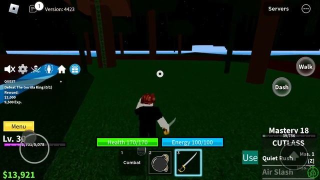 DEFEATING GORILLA KING | ROBLOX BLOX FRUITS