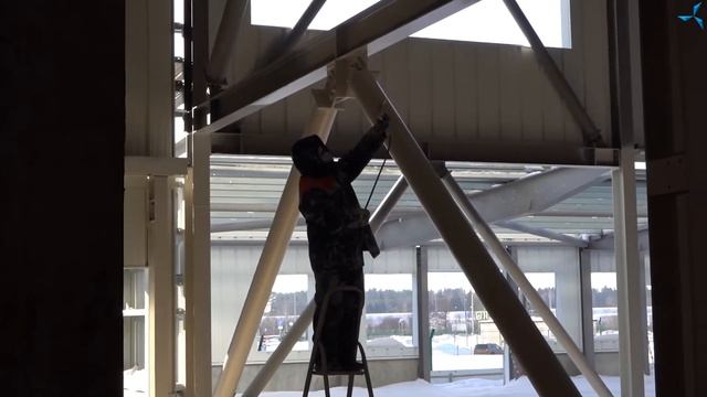 Монтаж внешней обшивки здания ПКТБ | Проект «Совэлмаш» | День 253-й