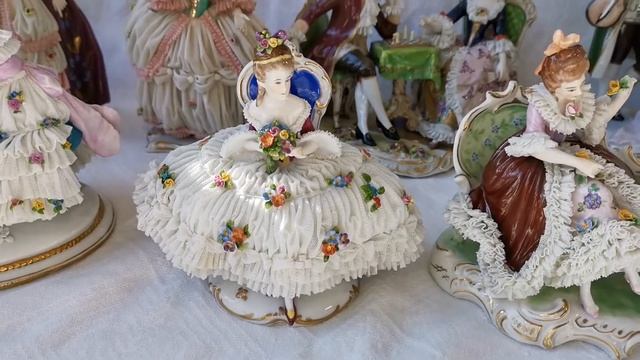 Кружевные статуэтки и  композиции.