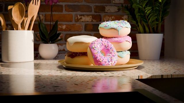 Donuts In The Kitchen Afternoon - Blender