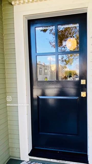Beautiful Custom Dutch Door We Installed. Love The Hood Hardware With A Black Finish!