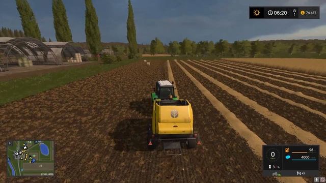 Farming Simulator 17- уборка соломы