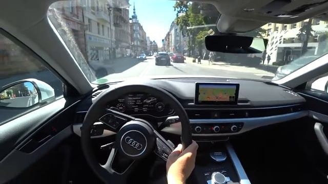 Audi A4 B9 1.4 TFSI S-tronic 150 HP 4K  POV Test Drive 59