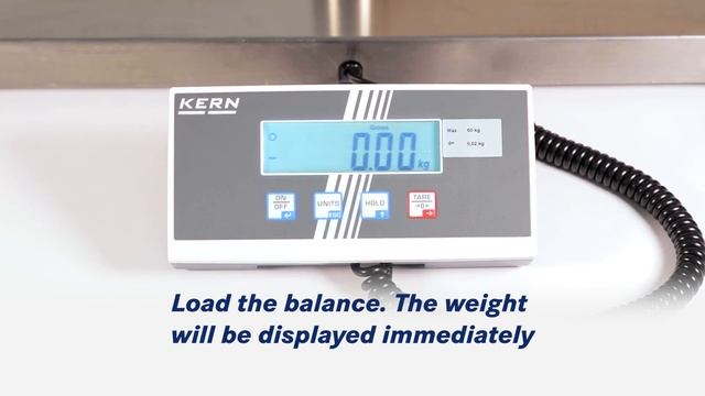 Allround Parcel Scale With Robust Stainless Steel Weighing Plate & Large Weighing Ranges | KERN EOB