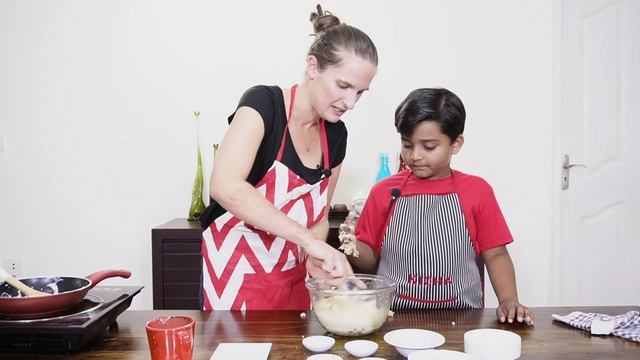 Make Cheesy Rice Balls From Left Over Rice | Kicha Cooking With Lauren Clare