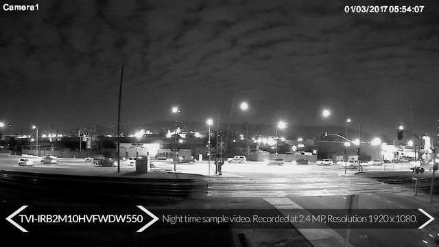 TVI-IRB2M10HVFWDW550 - 2.4MP HD-TVI Bullet Camera Day & Night Sample Video