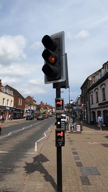 Newmarket: High Street A1304, PEEK Elite Traffic Lights Toucan Crossing