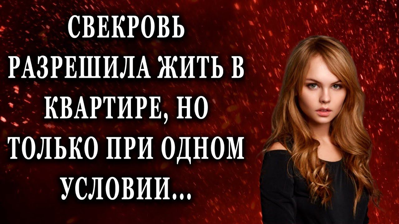 Свекровь разрешила жить в квартире, но только Жизненные истории рассказы