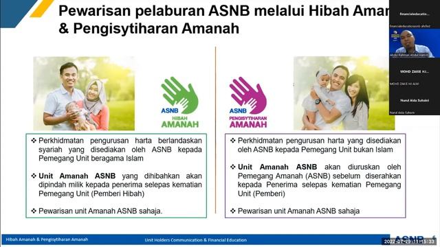 Sembang-sembang ASNB: Pewarisan Pelaburan ASNB Untuk Yang Tersayang