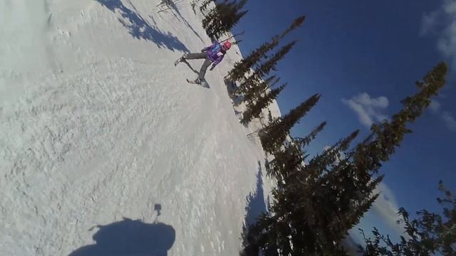 Фрирайд с папой в Геше