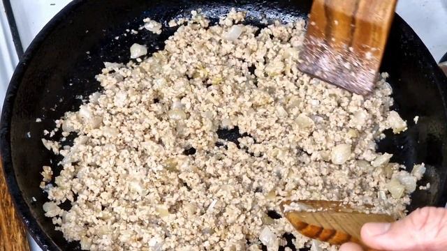 Кабачки лапшой с мясом