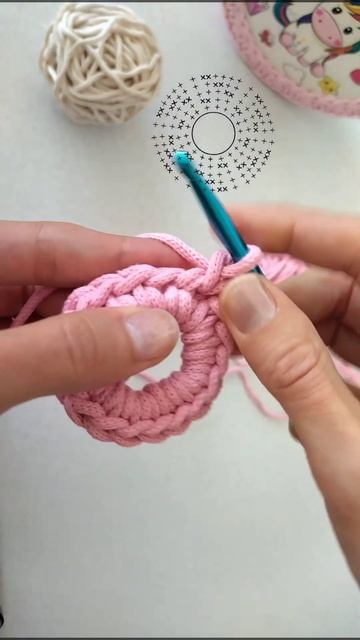 🍩 пончик подставка крючком #shorts #crochethook #knitting