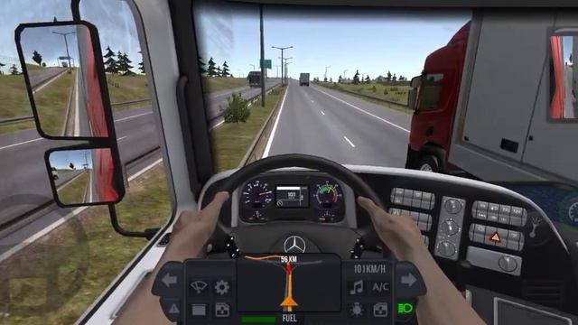 Realistic Mercedes-Benz ACTROS 2023 Model | Truck Simulator Ultimate Mobile Gameplay