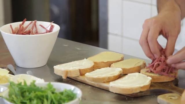 Shredded Corned Beef Reuben On Speedibake Rustic Sourdough Vienna
