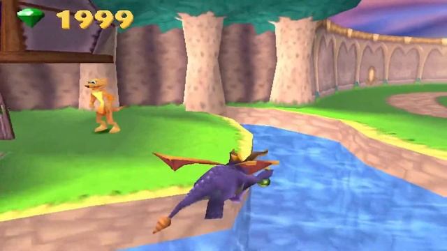 Spyro 3: Year of the Dragon PS1 walkthrough - Midday Gardens