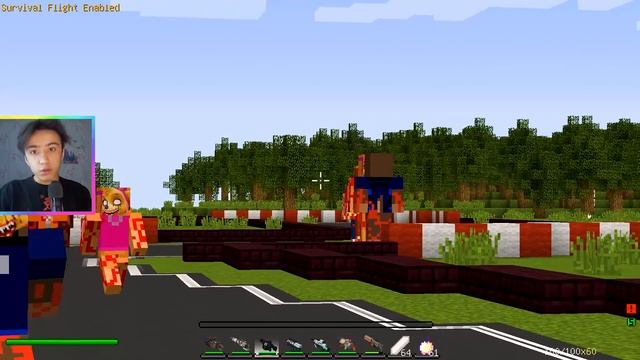 РАЙДЕР ИГРАЕТ В ГОНКУ С ГОНЩИК И РОККИ И ЗУМА ЩЕНЯЧИЙ ПАТРУЛЬ В МАЙНКРАФТ