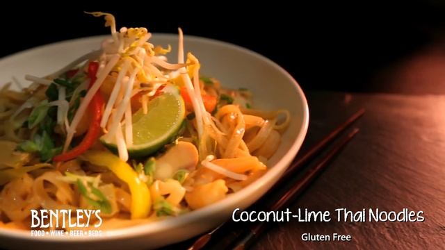 Bentley's Bar Inn Restaurant: Coconut Lime Thai Noodles (Gluten Free)