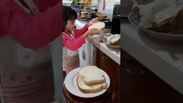 Cooking Time With Aleesya - Tosted Bread (in Malay)