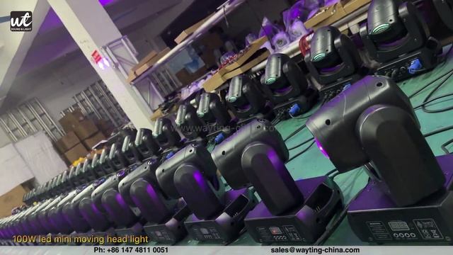 100W Led Mini Moving Head Light Built-in 8 Prisms 7 Gobos + White Light Ready To Send To Venezuela