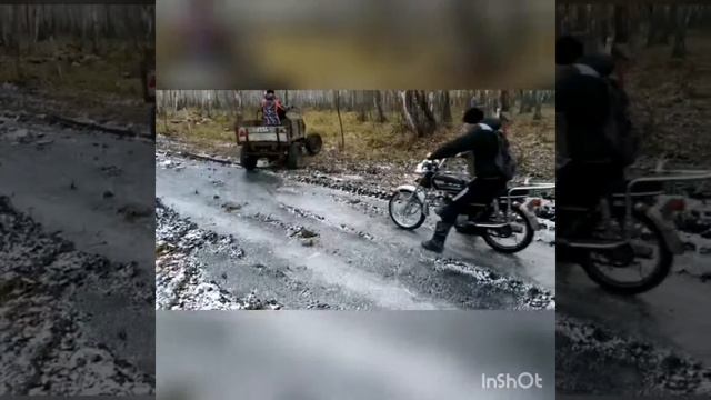 Оффроуд на самоходке и мопедах!!! Больше не где такого не увидеть