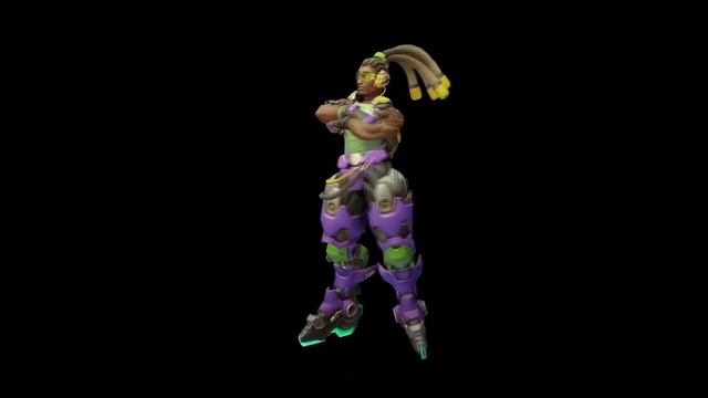 HD Neon Lucio Overwatch Skin