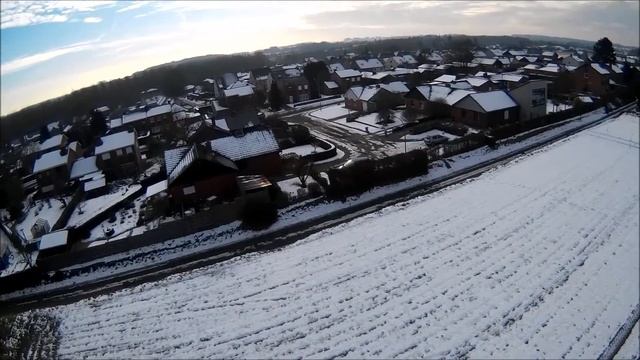 Eachine EC250 2e Flight Above Winter Landscape