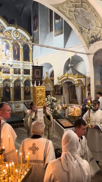 Рождественская служба в Знаменском кафедральном соборе Тюмени