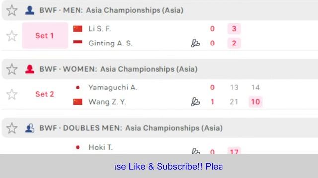 Badminton Asia Championships 2023 Live Score Watchalong, Day 4 Quarter Final Matches