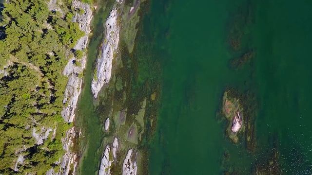 Archipelago sea in Finland from a drone