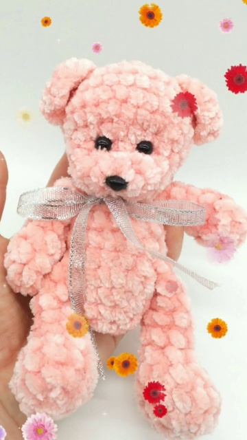 Вязаный мишка #вязание #вязаниекрючком #мишка #плюшевыймишка #медведь