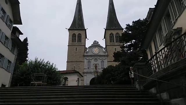 Suisse Swiss Lucerne Швейцария Люцерн церковь Eglise Church