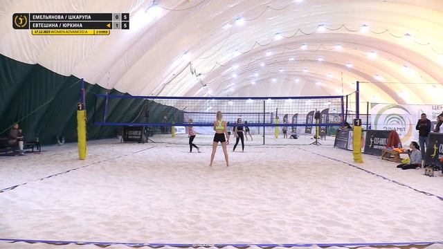 Четвертьфинал: Емельянова / Шкарупа VS Евтешина / Юркина |  WOMEN ADVANCED A -  17.12.2023