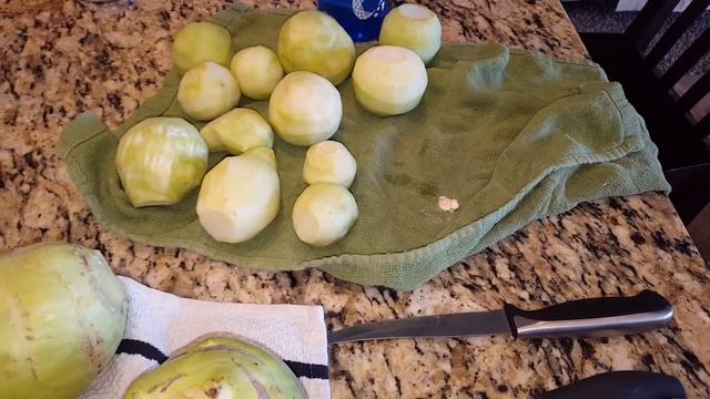 Storing Kohlrabi, Cutting And Freezing