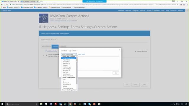 KWIZ Custom Actions Overview For SharePoint Online