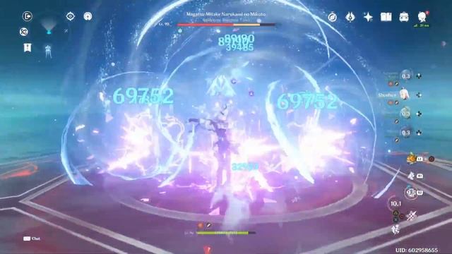 C6 R5 3 MILLION Burst Dmg Showcase! #Ayaka #Nuke #God #Cryo #Archon