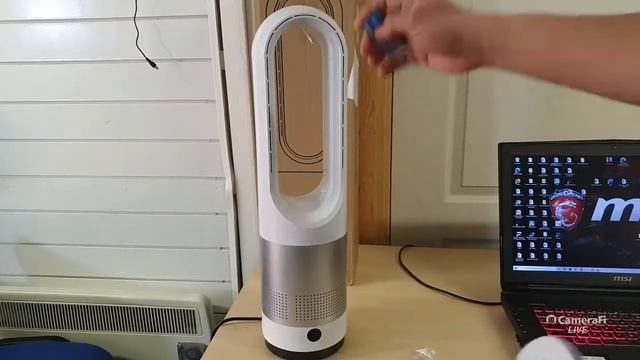 Bladeless Fan Cooler Total 23.62-inch 80 Oscillating Tower Fan with Remote
