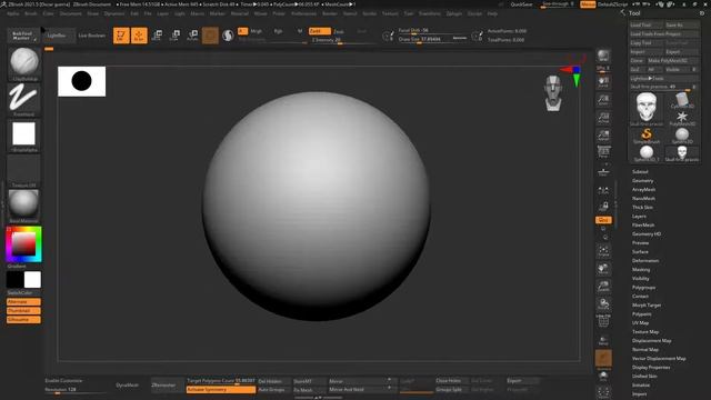 Skull Zbrush Undo History  01 12 21 2020
