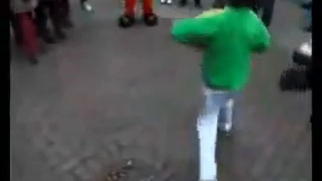 Kid Challenges Mickey Mouse To A Break Dance Battle