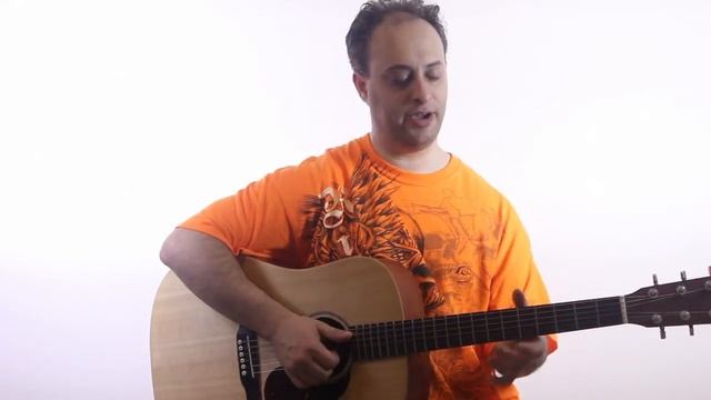Acoustic Blues Guitar Lesson - Easy Blues Shuffle Riff On Acoustic Guitar