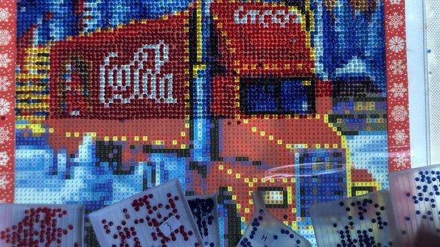 Whip And  Chat  Diamond Painting Santa And Coca  Cola  Lorry Stage 22