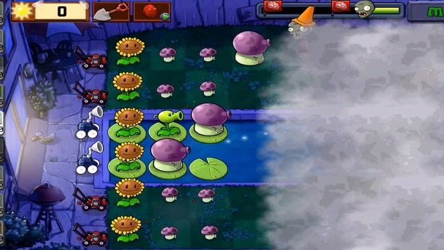 растения против зомби 2часть прошёл туман