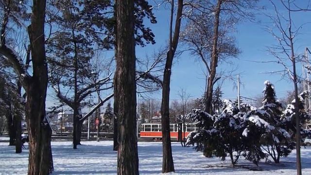 Cluj Napoca, Parcul Central: Tramvai KT4D Nr. 19 RATUC, Splaiul Independentei, Traseul 101